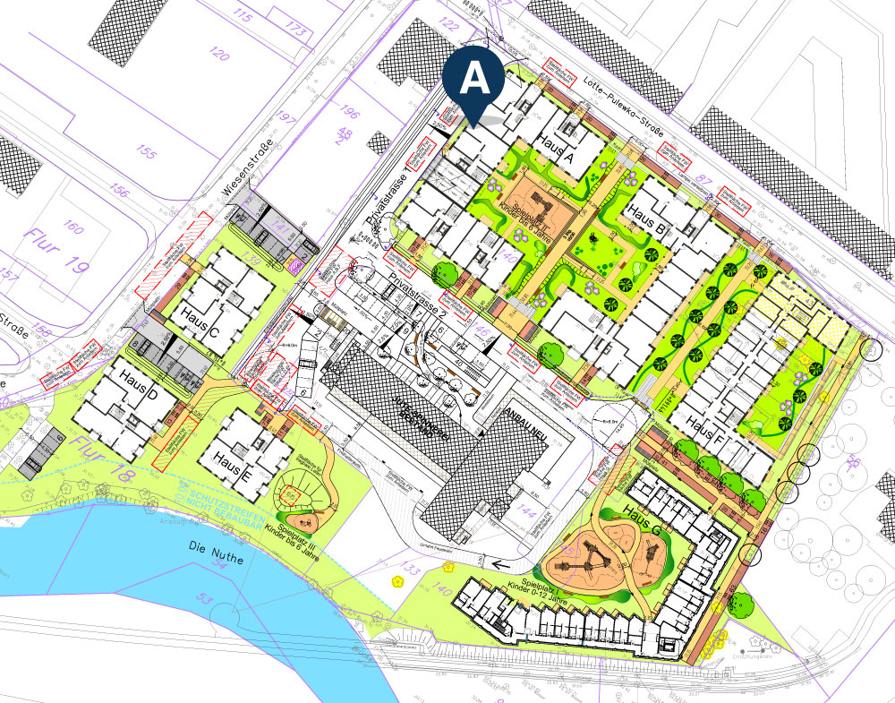 Lageplan Haus A